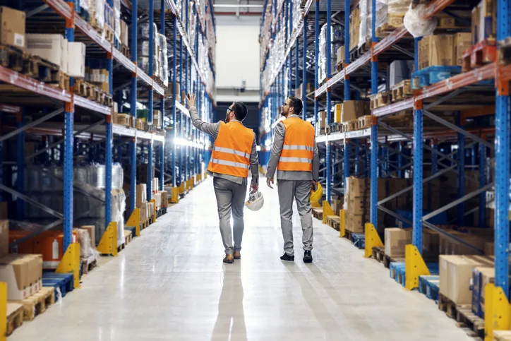 WHS team inspecting a warehouse in Brisbane